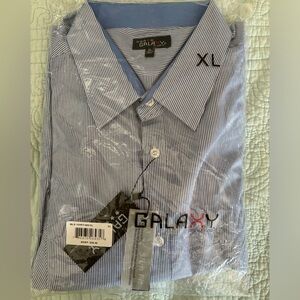 NWT Men’s Striped long sleeve dress shirt Sz. XL